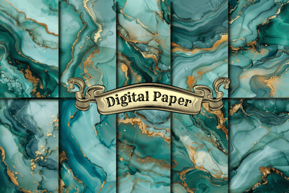 Download Sage Green Marble Digital Paper - Green marble Collection
