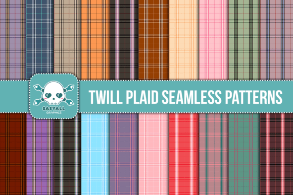 Download Twill Plaid Seamless Patterns - Twill Collection