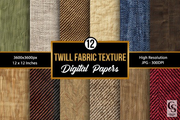 Download Twill Fabric Texture Digital Papers - Twill Collection