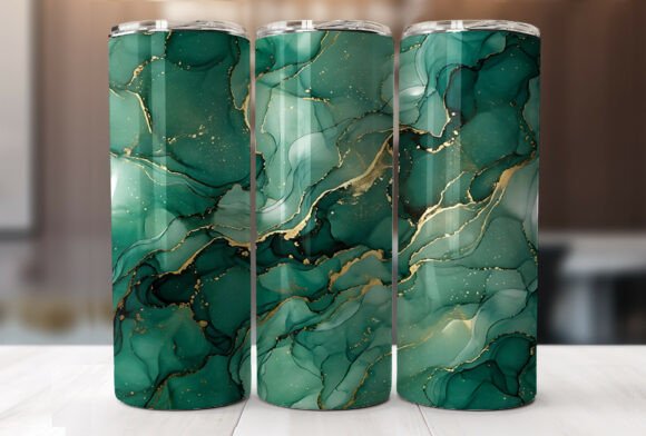 Download Emerald Marble Luxury Gold Vein Tumbler - Premium Resources