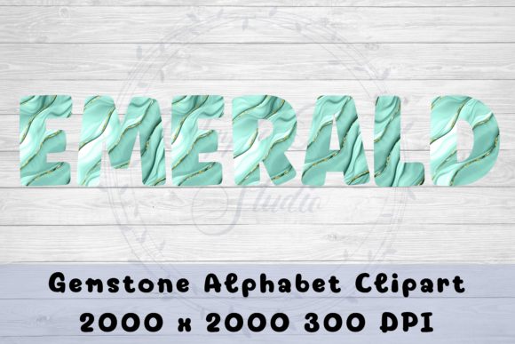 Download Emerald Marble Alphabet Clipart - Premium Resources